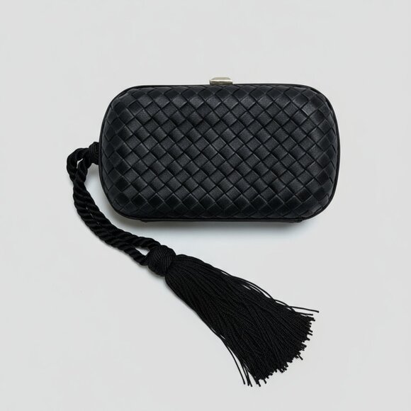 Bottega Veneta Handbags - Vintage black woven Bottega Veneta bag